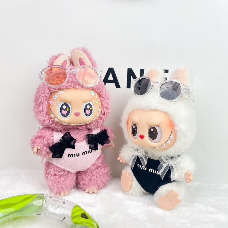 (only-clothes) Labubu Doll Clothes Accessories Miumiu Swimsuit Set Vinyl Blind Box First Second Third Generation Labubu Clothes Replacement