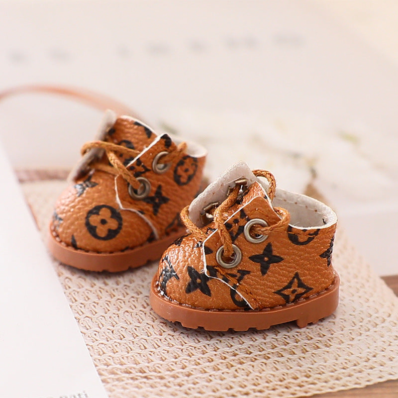 (only-clothes) Suitable for First, Second, and Third Generation Sitting Party Labubu Sports Shoes Accessories Baby Clothes Cola Vinyl Only Casual Shoes
