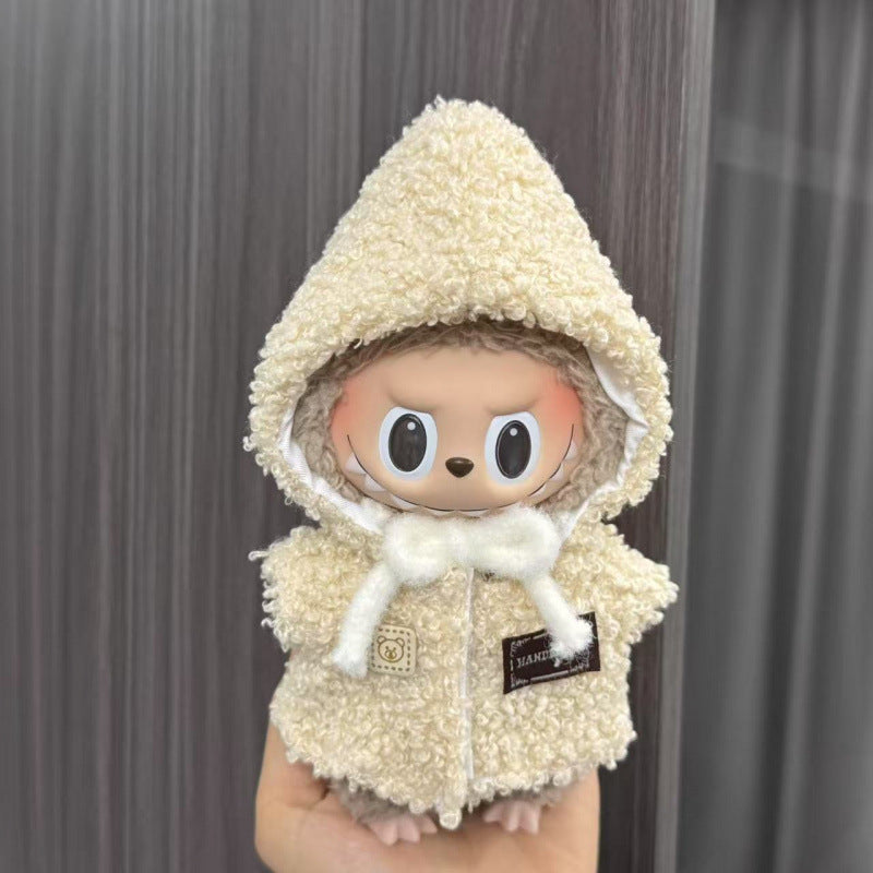 (only-clothes) Labubu Doll Clothes Labubu 17cm Pendant First and Second Generation Vinyl Plush Doll Replacement Clothes Set Accessories