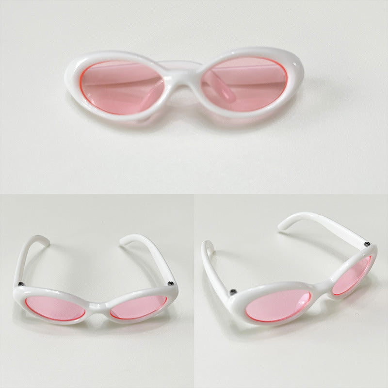 (Only-Clothes) Width 6.5cm Glasses Automobiles Curtain Cloth Labubu Sunglasses Vinyl Blind Box Doll Doll Accessories Cotton Doll Accessories