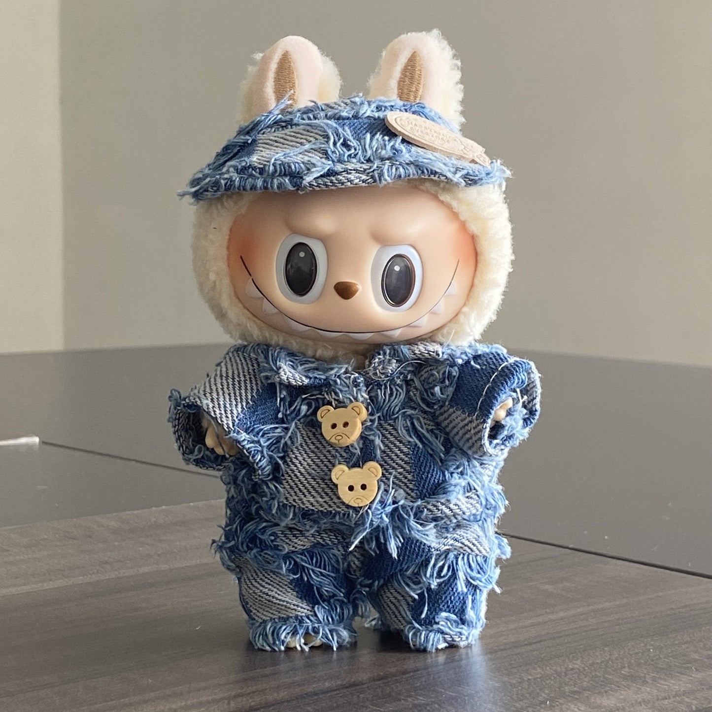 Labubu Doll Clothes Labubu Clothes 17cm First Second Third Generation Plush Vinyl Doll Dress Up Outfit Set 