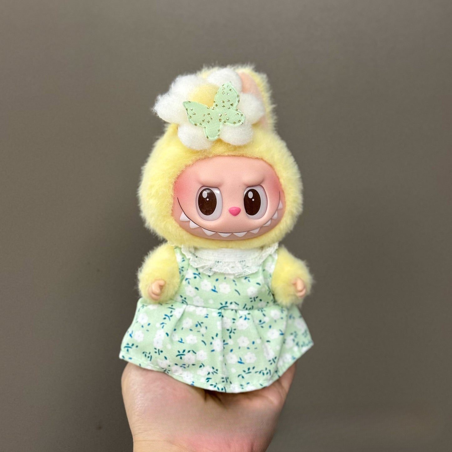 (only-clothes) Suitable for Labubu Doll Clothes 123 Generation Labubu Clothes 17cm Pendant Plush Doll Outfit Dress