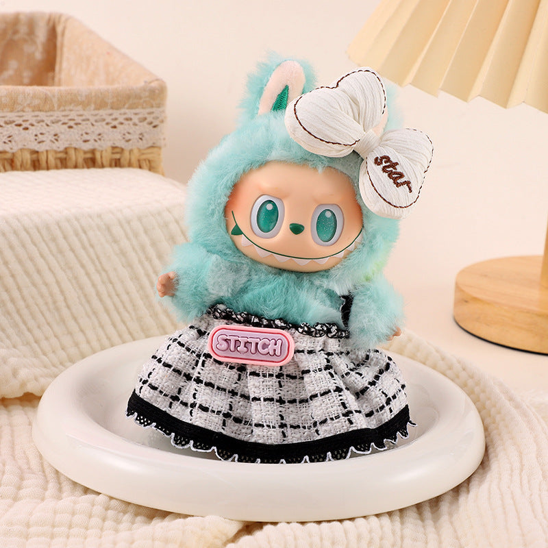(only-clothes) Labubu Doll Clothes Labubu 17cm Doll Dress-Up Outfits First Second Third Generation Set Cute Doll Toy Clothes