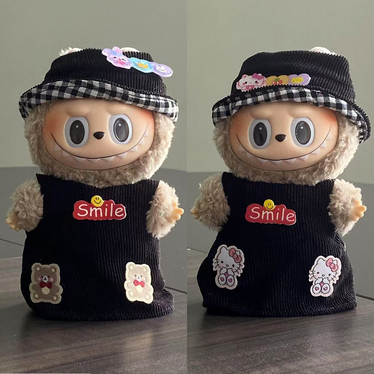 Labubu Doll Clothes Labubu Clothes 17cm First Second Third Generation Plush Vinyl Doll Dress Up Outfit Set 