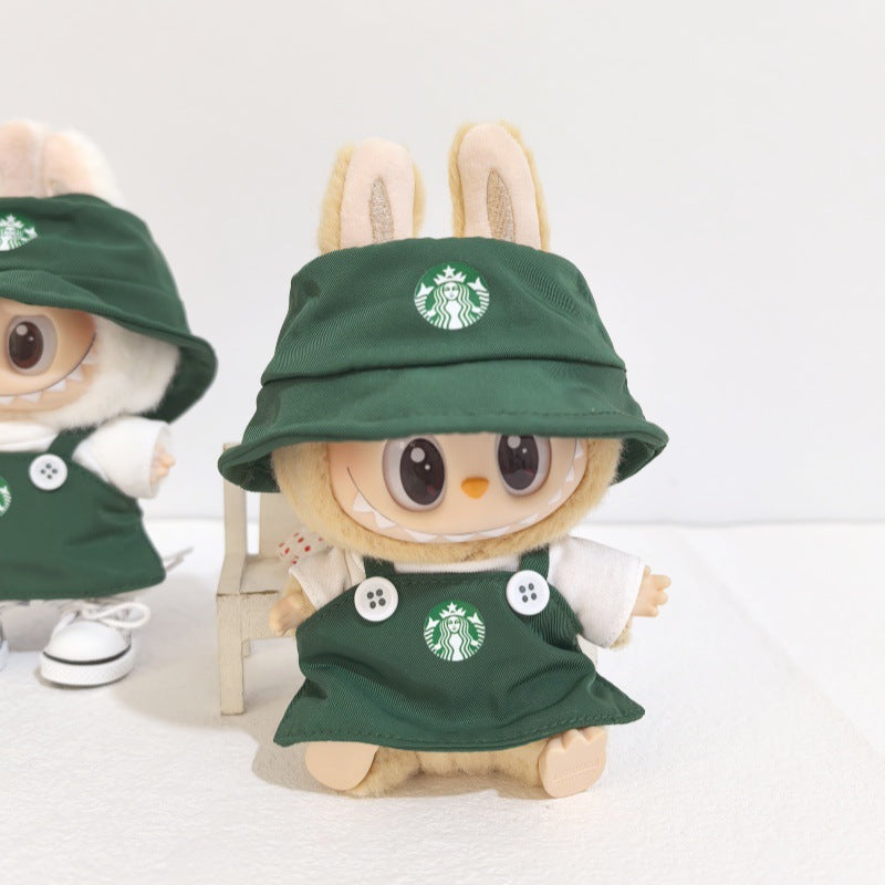 (Only-Clothes) Clothes Only] First, Second and Third Generation Blind Box Automobiles Curtain Cloth Clothes New Work Clothes Suit Labubu Doll Clothes