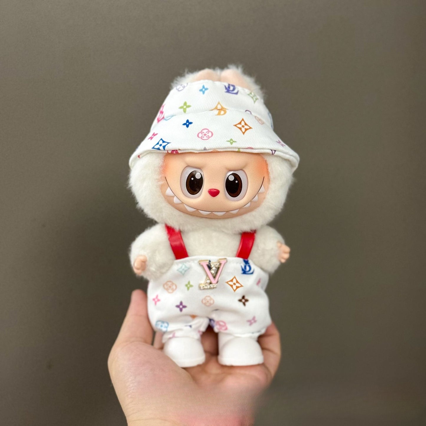 (only-clothes) Suitable for Labubu Doll Clothes 123 Generation Labubu Clothes 17cm Pendant Plush Doll Outfit Dress