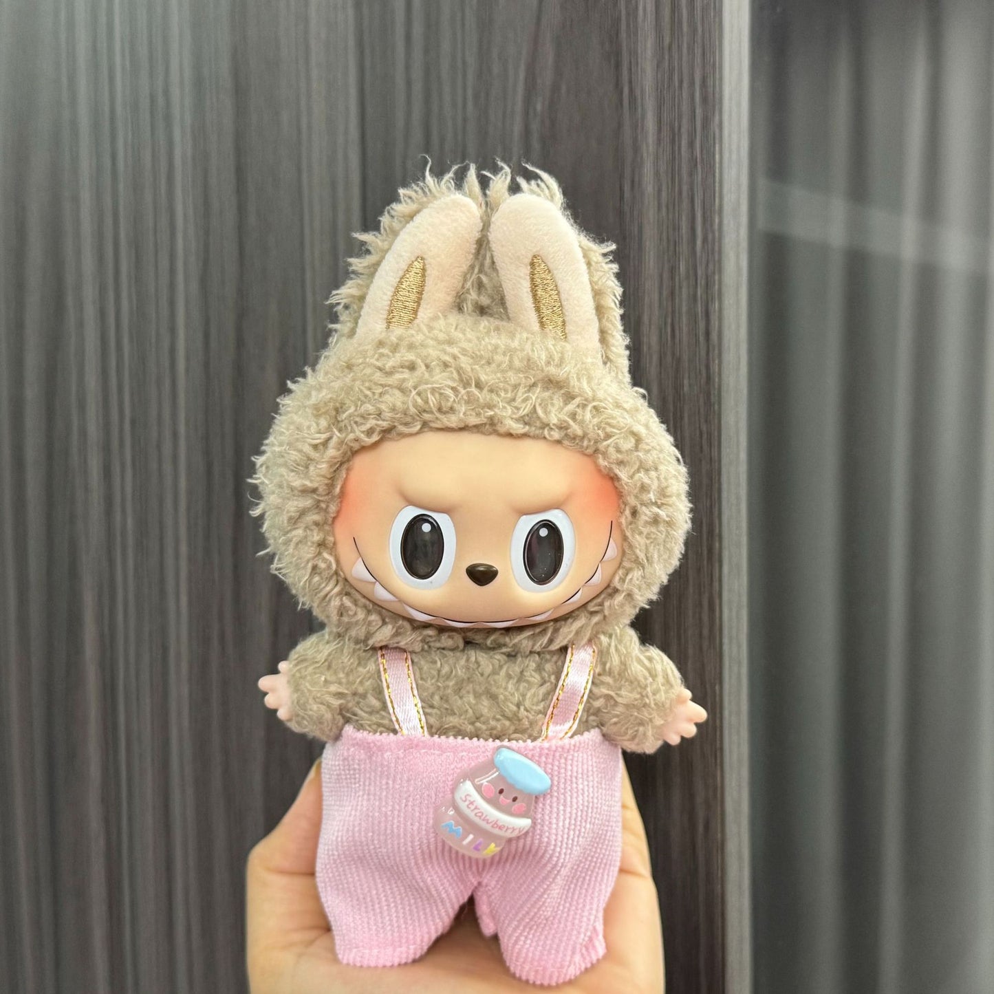 (only-clothes) Labubu Doll Clothes Labubu 17cm Pendant First and Second Generation Vinyl Plush Doll Replacement Clothes Set Accessories