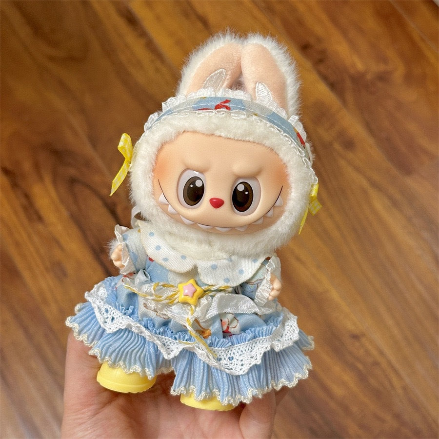 (only-clothes) Only Selling Clothes] First and Second Generation Keychain Labubu Clothes Pendant Labubu Doll Clothes Sunshine Little Craftsman Strap