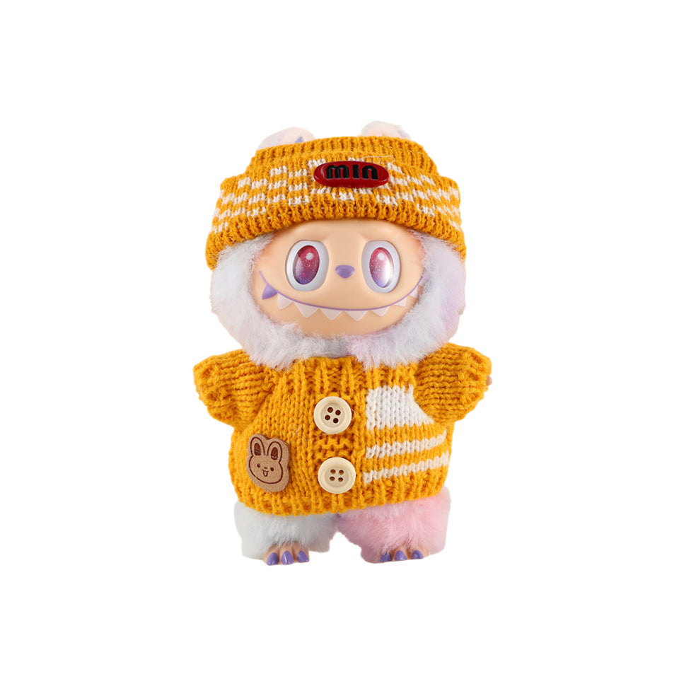 (only-clothes) Labubu Doll Clothes Labubu 17cm Doll Dress-Up Outfits First Second Third Generation Set Cute Doll Toy Clothes