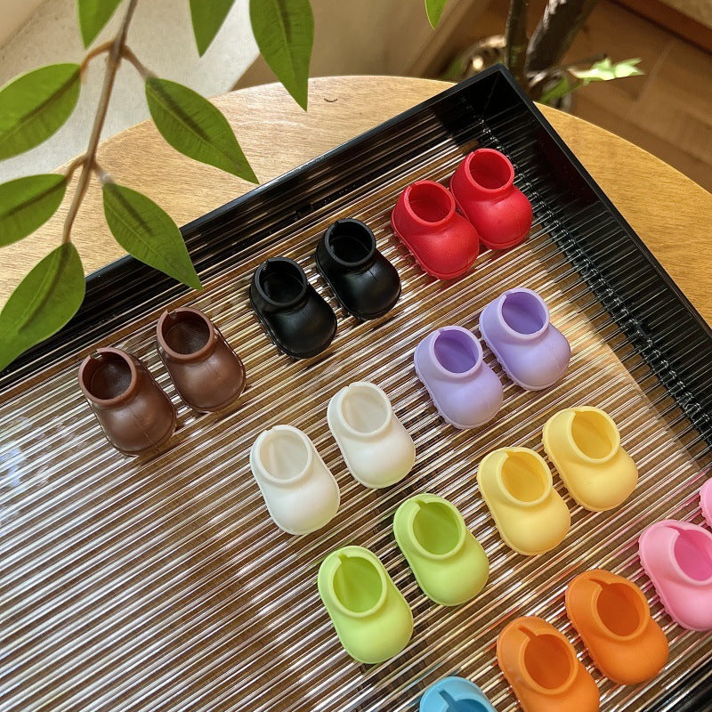 (only-clothes)[Only Shoes] Labubu Shoes Doll Short Boots Rain Boots 17cm Dress-Up Doll Accessories