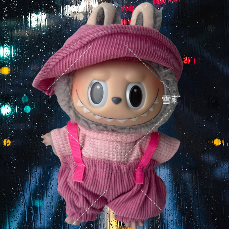 (only-clothes) Suitable for Labubu Doll Clothes Labubu Plush Vinyl Sitting Party First Second Third Generation Dress Set