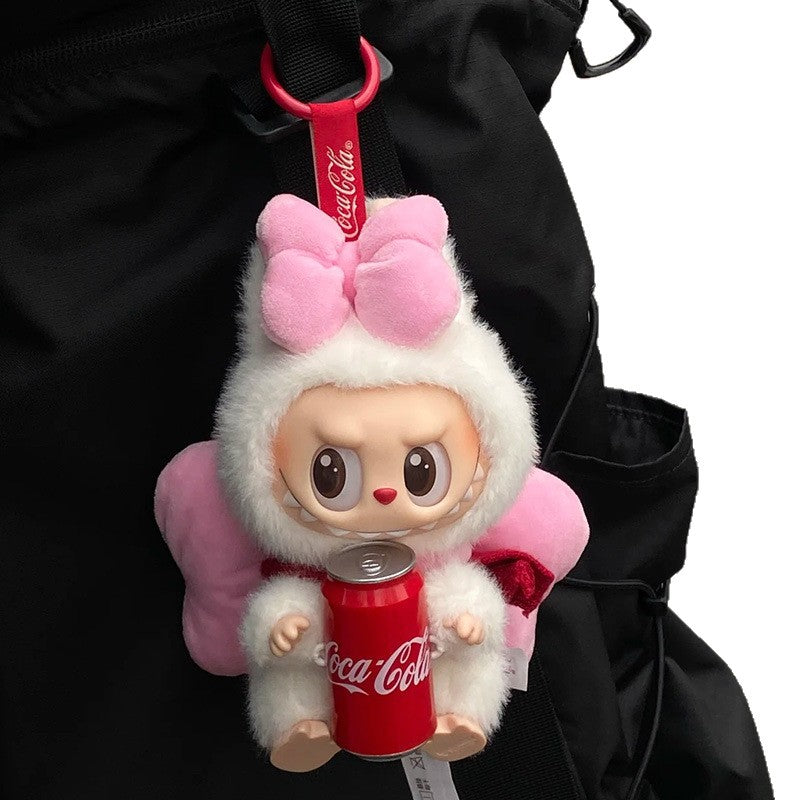 (only-clothes) Labubu First Generation Second Generation Third Generation Baby Clothes Labubu Macaron Sitting Clothes Party Big Bow Set
