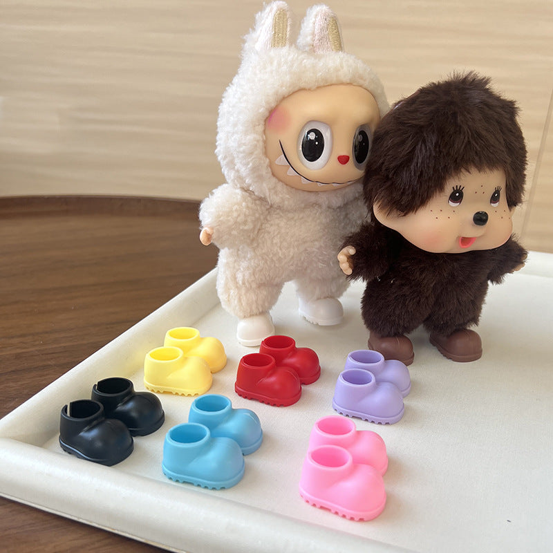 (only-clothes)[Only Boots] Labubu Vinyl Doll Accessories Labubu Dress-Up Party Bow Shoes