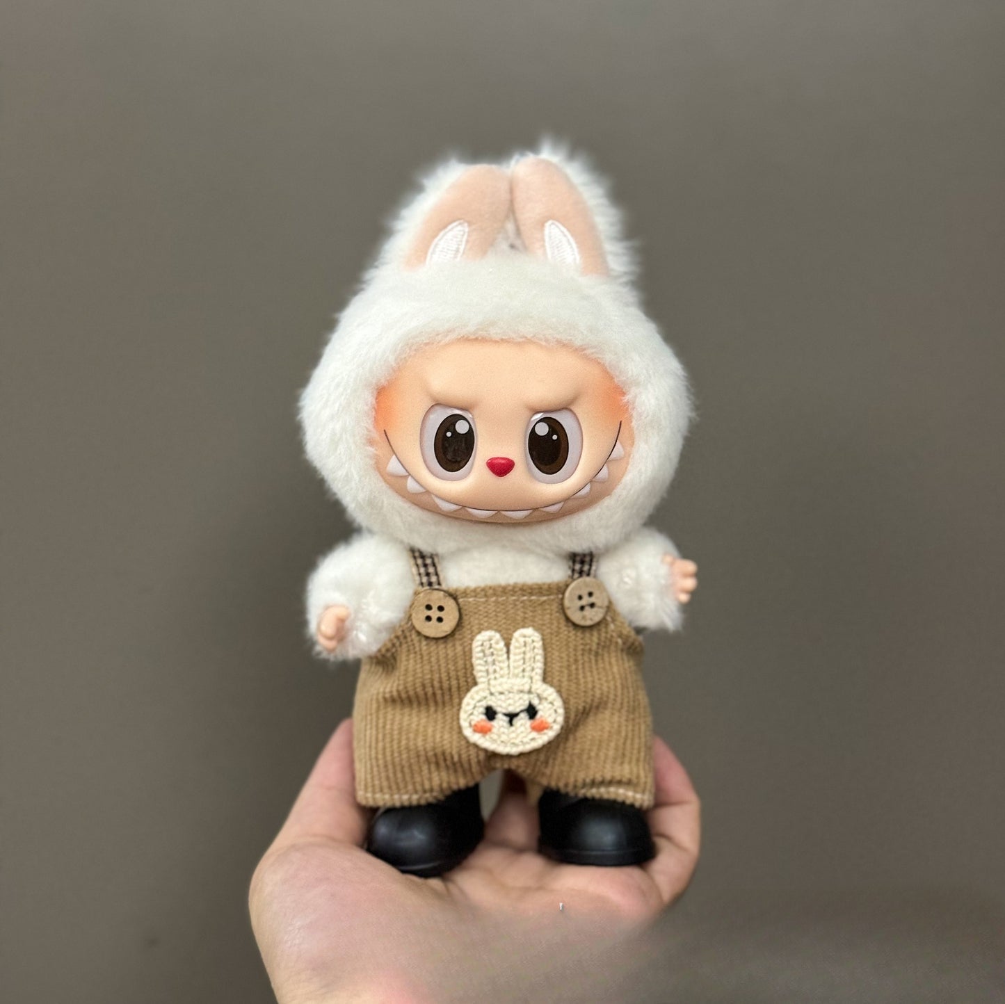 (only-clothes) Suitable for Labubu Doll Clothes 123 Generation Labubu Clothes 17cm Pendant Plush Doll Outfit Dress