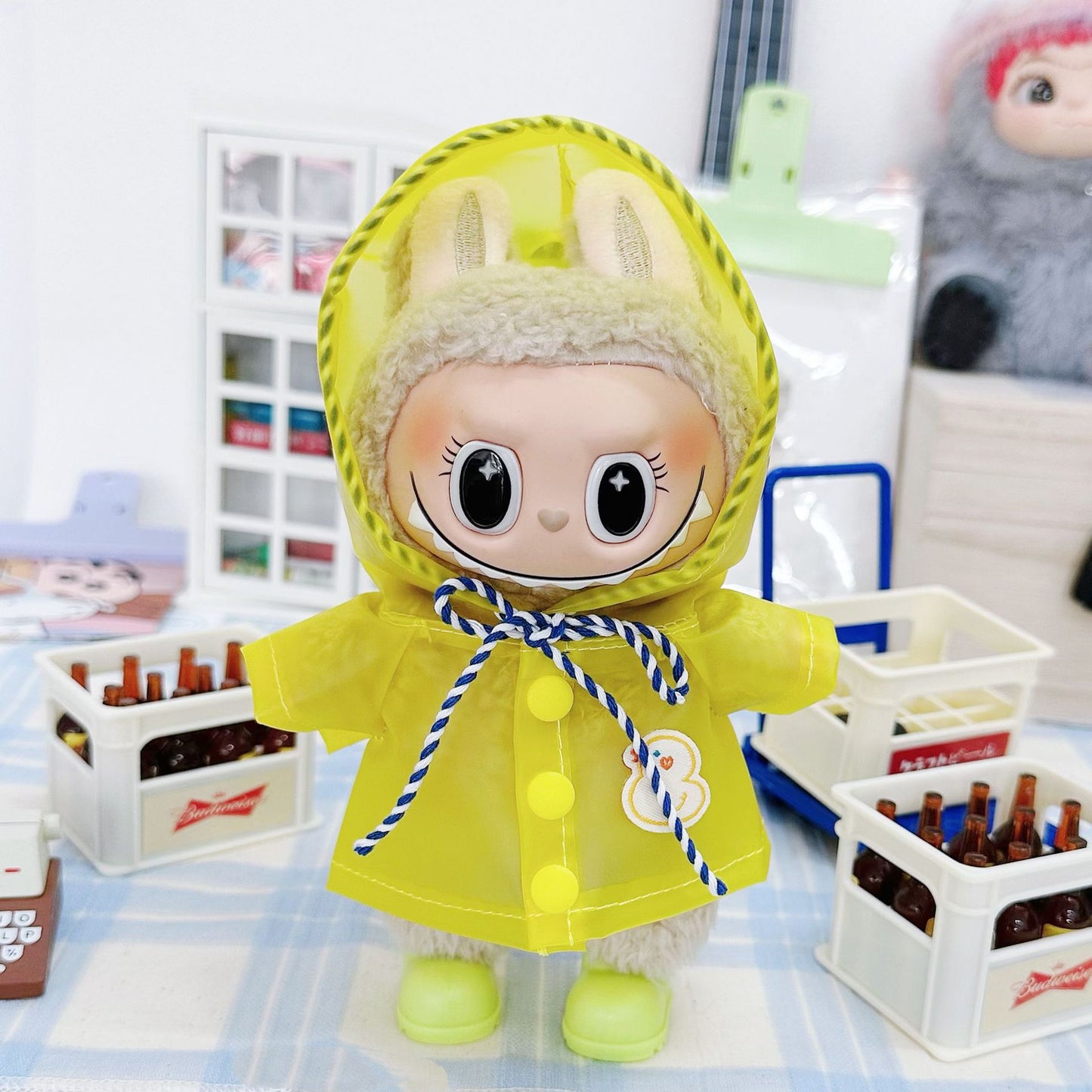 (only-clothes) Labubu Baby Clothes Affordable 17cm Baby Clothes Labubu Dress-Up Clothes Overalls Set Bula Clothes