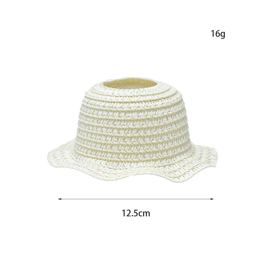 (only-clothes) LABUBU Doll Hat LABUBU Straw Hat First Second Third Generation Blind Box Earless Doll Hat Open Top Sitting Party Hat