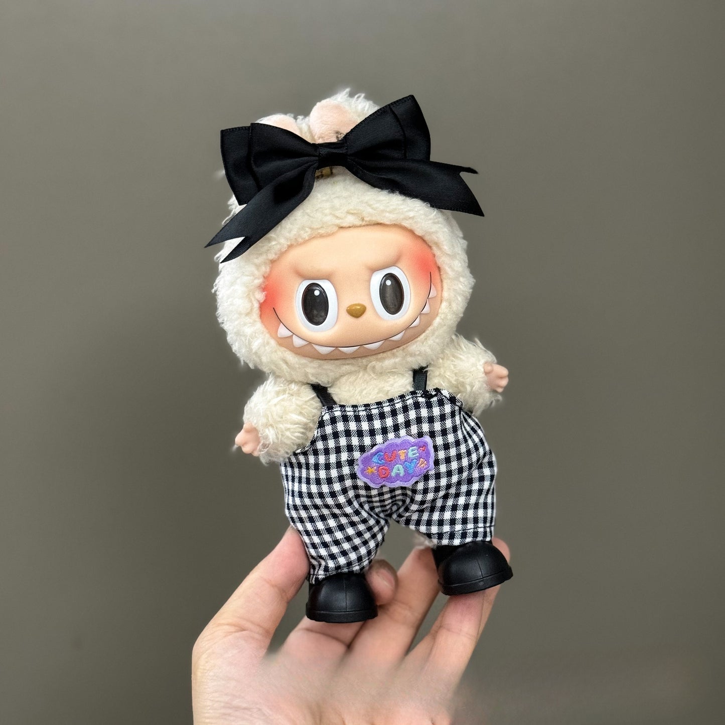(only-clothes) Suitable for Labubu Doll Clothes 123 Generation Labubu Clothes 17cm Pendant Plush Doll Outfit Dress