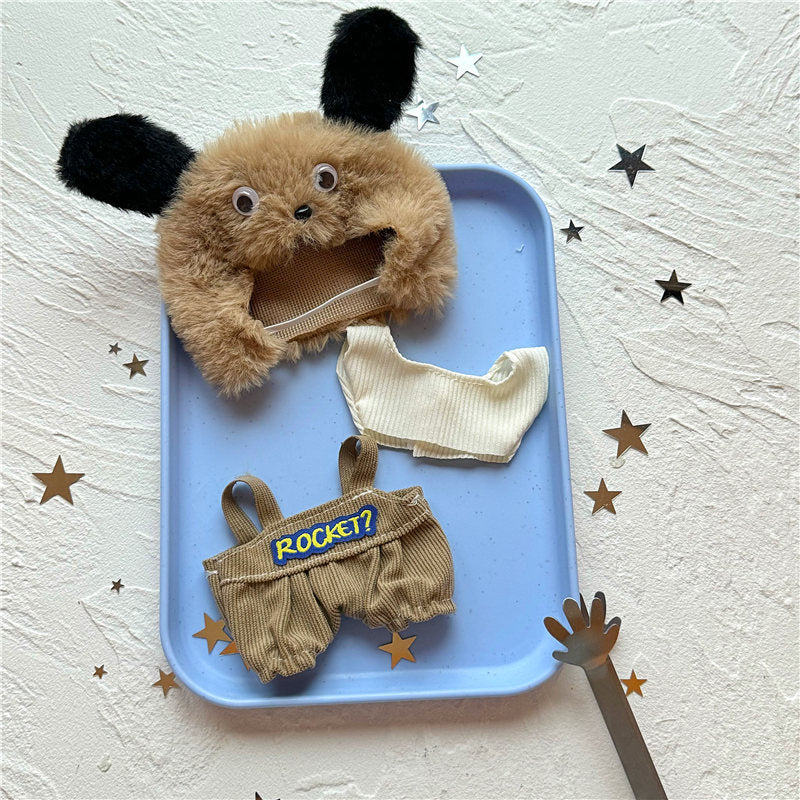Clothes Only Suitable for 17cm Labubu Vinyl Doll Plush Toys and Other Wearable Outfit Changeable Toys 