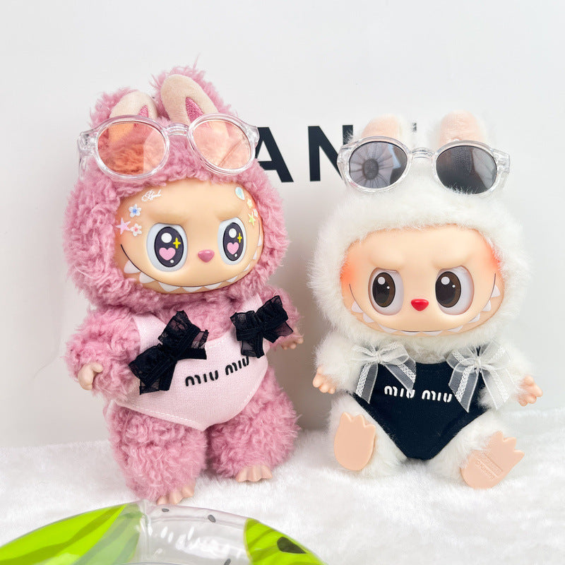 (only-clothes) Labubu Doll Clothes Accessories Miumiu Swimsuit Set Vinyl Blind Box First Second Third Generation Labubu Clothes Replacement