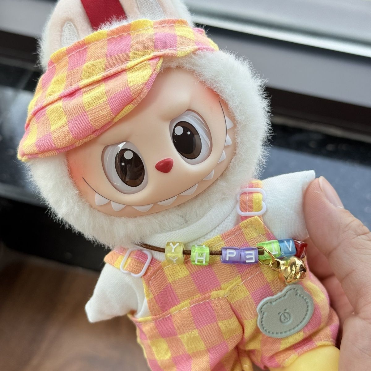 (only-clothes) Only Baby Clothes 17cm Labubu Blind Box First Second Third Generation Plush Doll Dress-Up Clothes Set Shoes Badomine