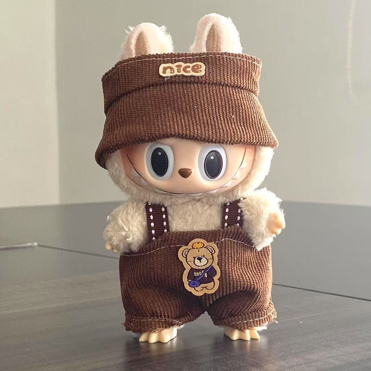 Labubu Doll Clothes Labubu Clothes 17cm First Second Third Generation Plush Vinyl Doll Dress Up Outfit Set 