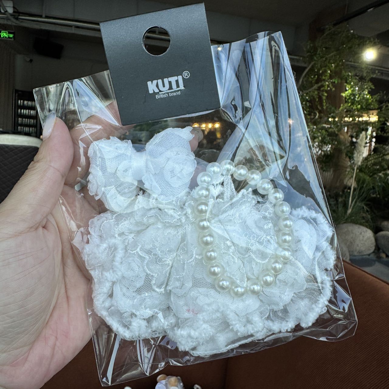 [Only Clothes] Labubu Doll Clothes Butterfly Dress 17cm Pendant Doll Accessories Labubu Clothes 