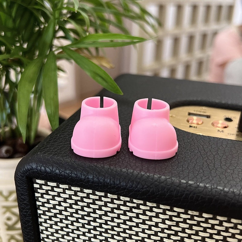 (only-clothes)[Only Shoes] Labubu Shoes Doll Short Boots Rain Boots 17cm Dress-Up Doll Accessories