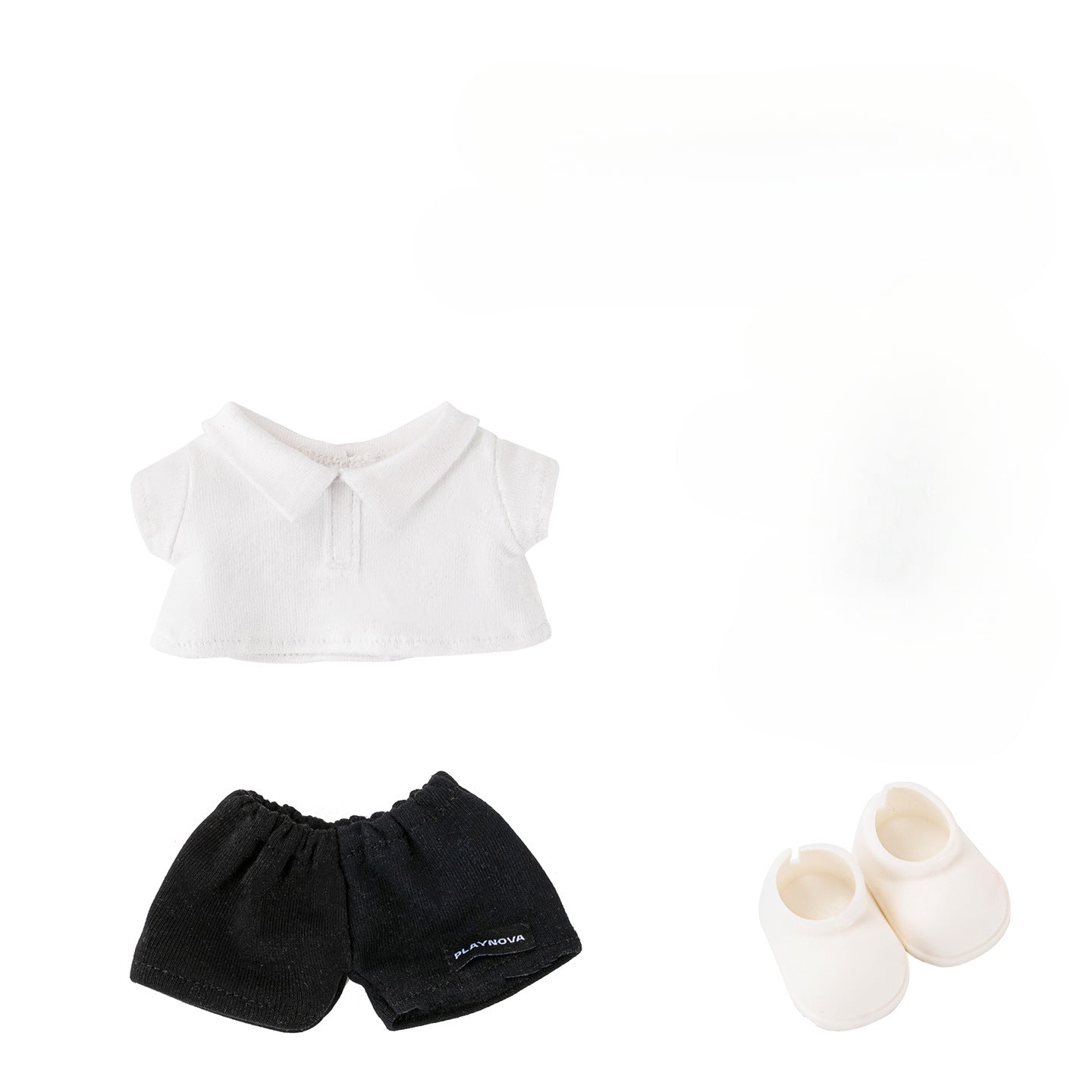 (only-clothes) POLO Short Sleeve Series Set Suitable for Labubu Macaron Sitting Clothes Labubu 17cm First Generation Doll Clothes