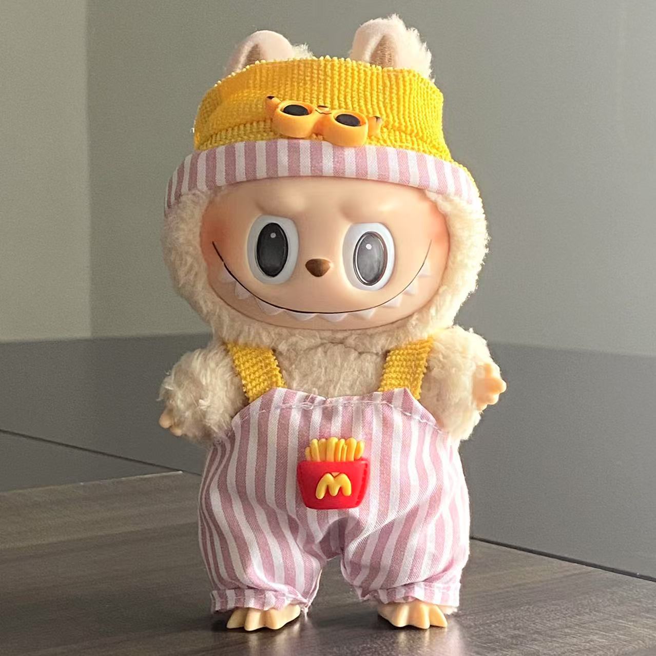 Labubu Doll Clothes Labubu Clothes 17cm First Second Third Generation Plush Vinyl Doll Dress Up Outfit Set 