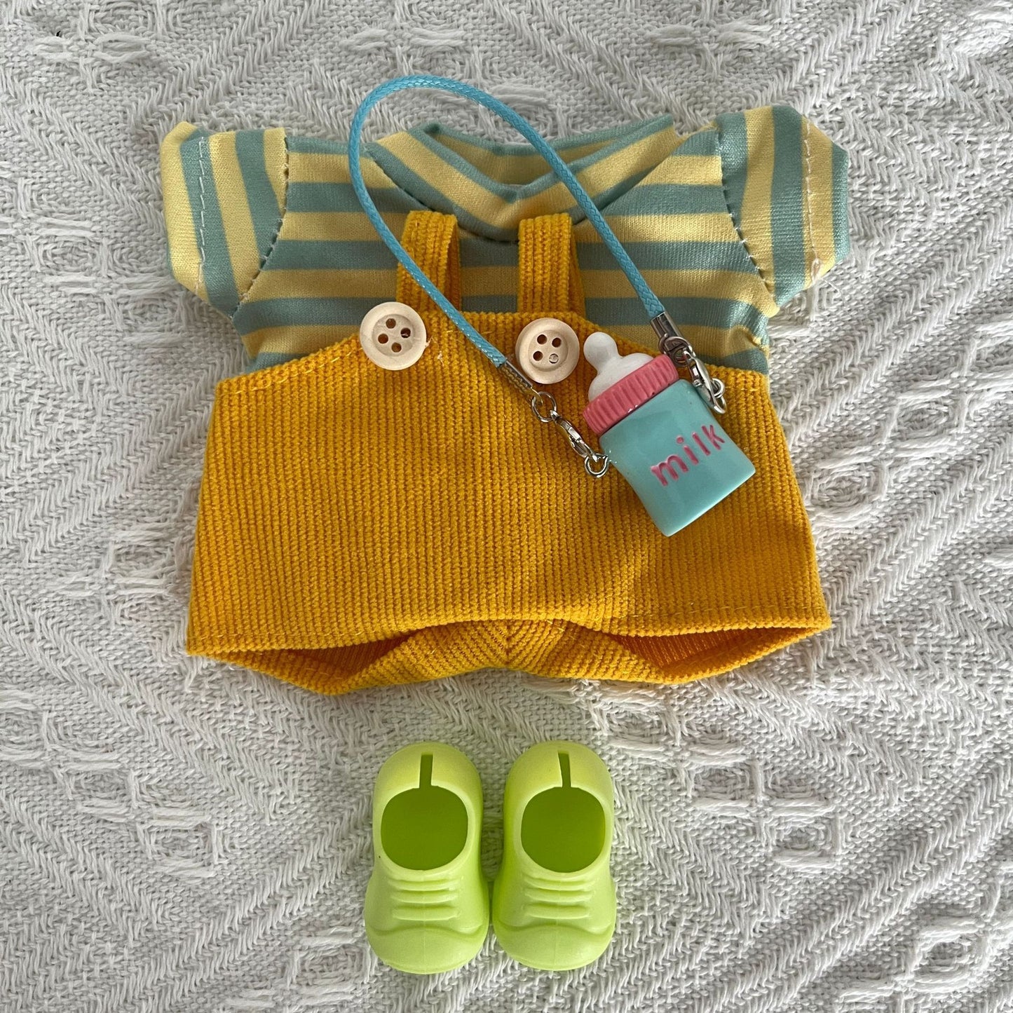(only-clothes) New Trend Blind Box Labubu Doll Clothes 17cm First Generation Second Generation Third Generation Plush Doll Clothes Set Excludes Doll