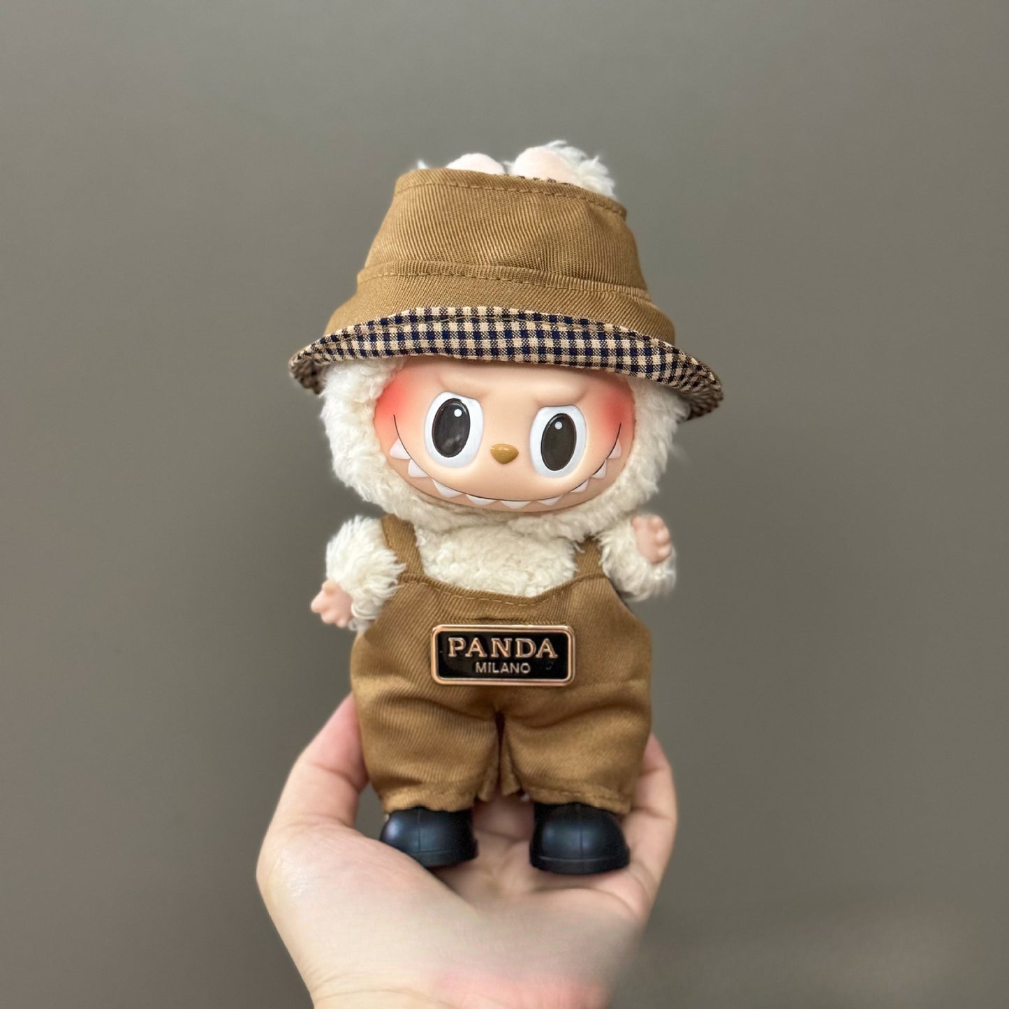 (only-clothes) Suitable for Labubu Doll Clothes 123 Generation Labubu Clothes 17cm Pendant Plush Doll Outfit Dress