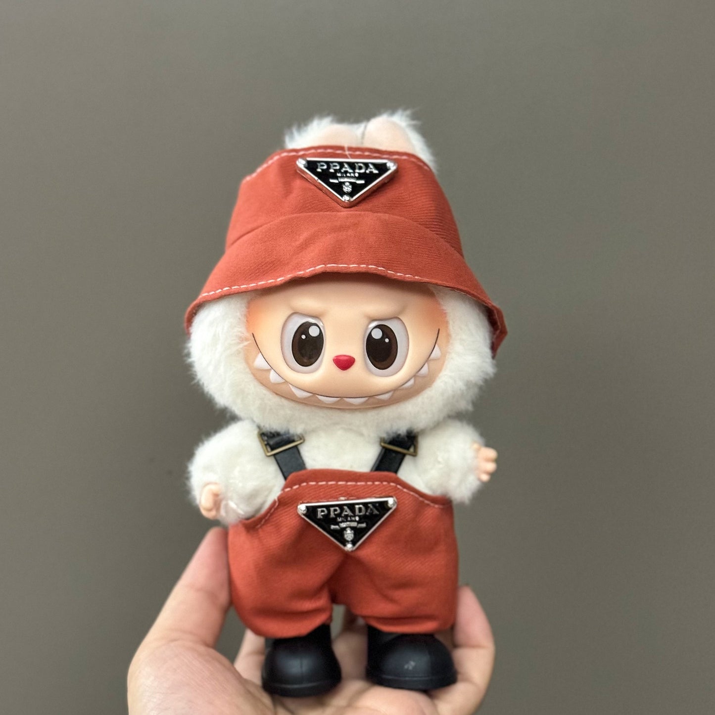 (only-clothes) Suitable for Labubu Plush Doll Clothes First and Second Generation 17cm Pendant Plush Toy Clothes Set Dress