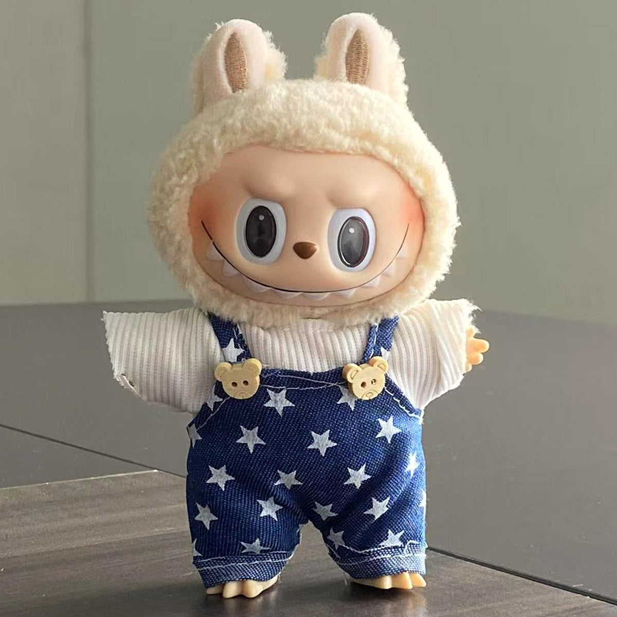 Labubu Doll Clothes Labubu Clothes 17cm First Second Third Generation Plush Vinyl Doll Dress Up Outfit Set 