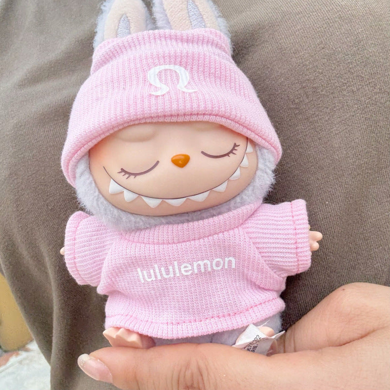 (only-clothes) Only Clothes] First Second Third Generation Blind Box Labubu Clothes LABUBU Replacement Trendy Casual Set Elastic Hat New