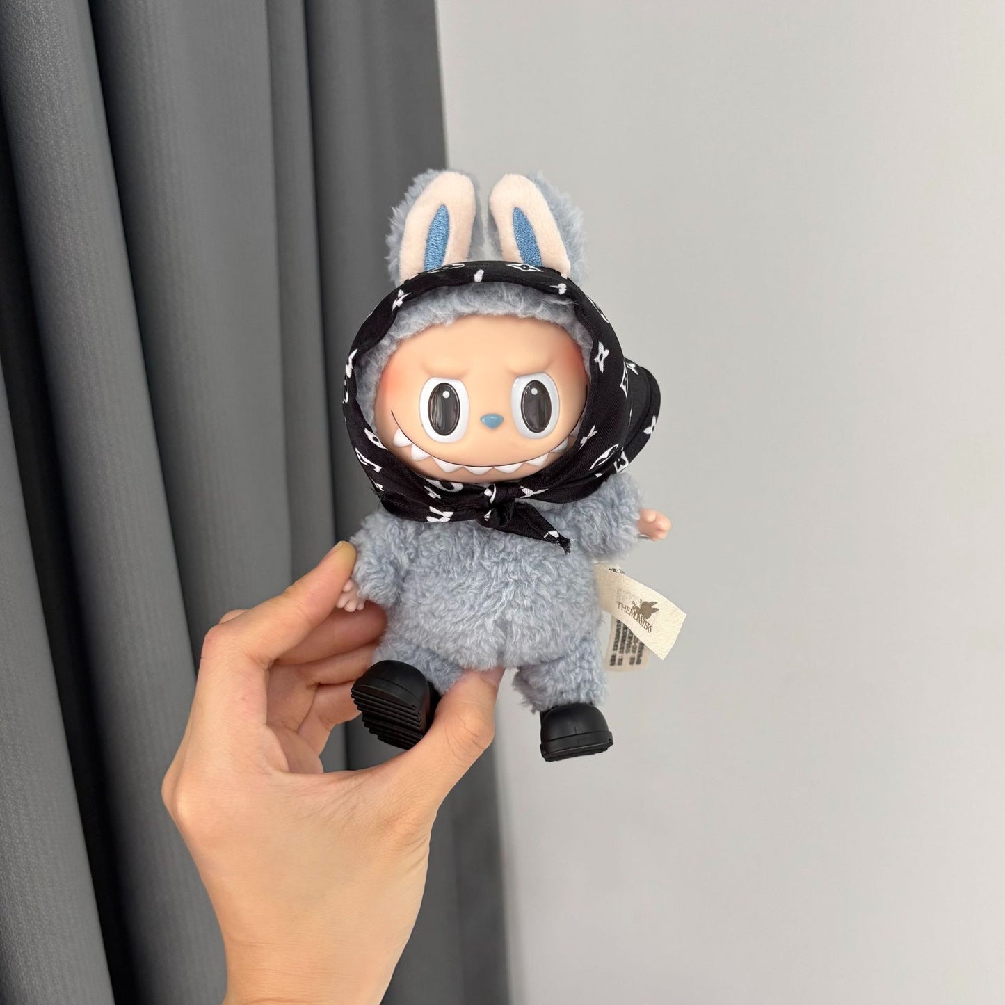 (only-clothes)[Headscarf] Bubble Mart Labubu Plush Toy Little Chanel Style Outfit Accessories