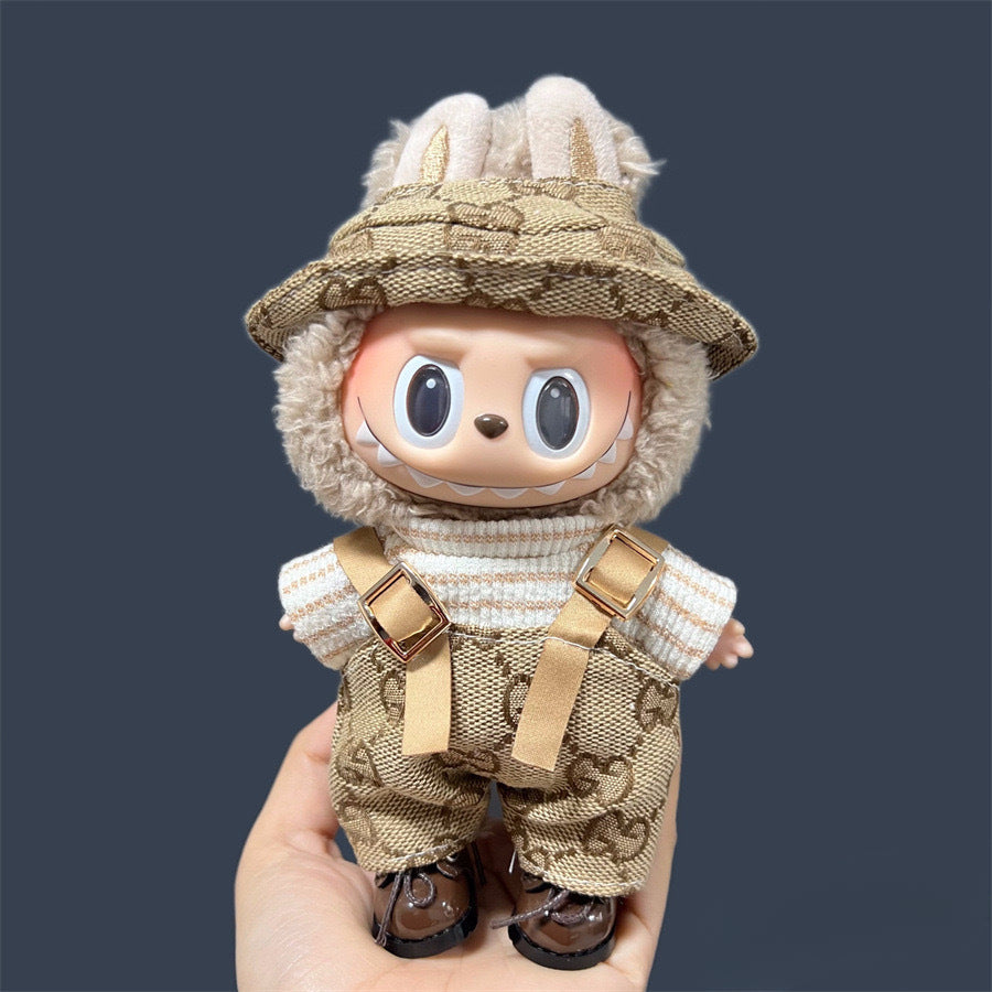 (only-clothes) Only Selling Clothes] First and Second Generation Keychain Labubu Clothes Pendant Labubu Doll Clothes Sunshine Little Craftsman Strap