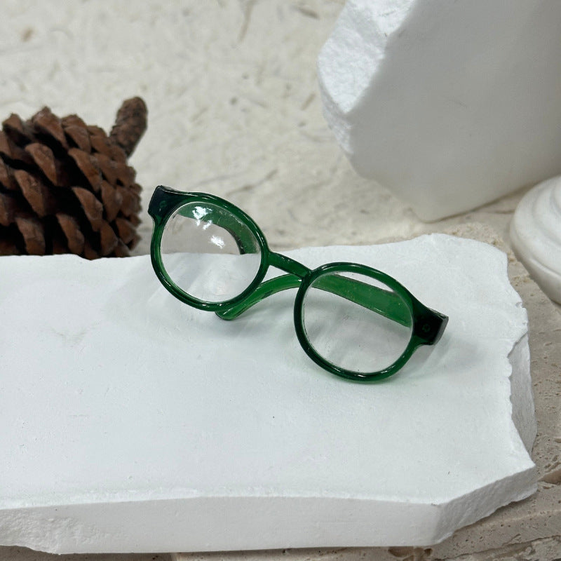 (only-clothes) Labubu Glasses EXO Doll Mini Glasses Toy Accessories 1/3 BJD Doll 60cm Leaf Loli 6.5 Length
