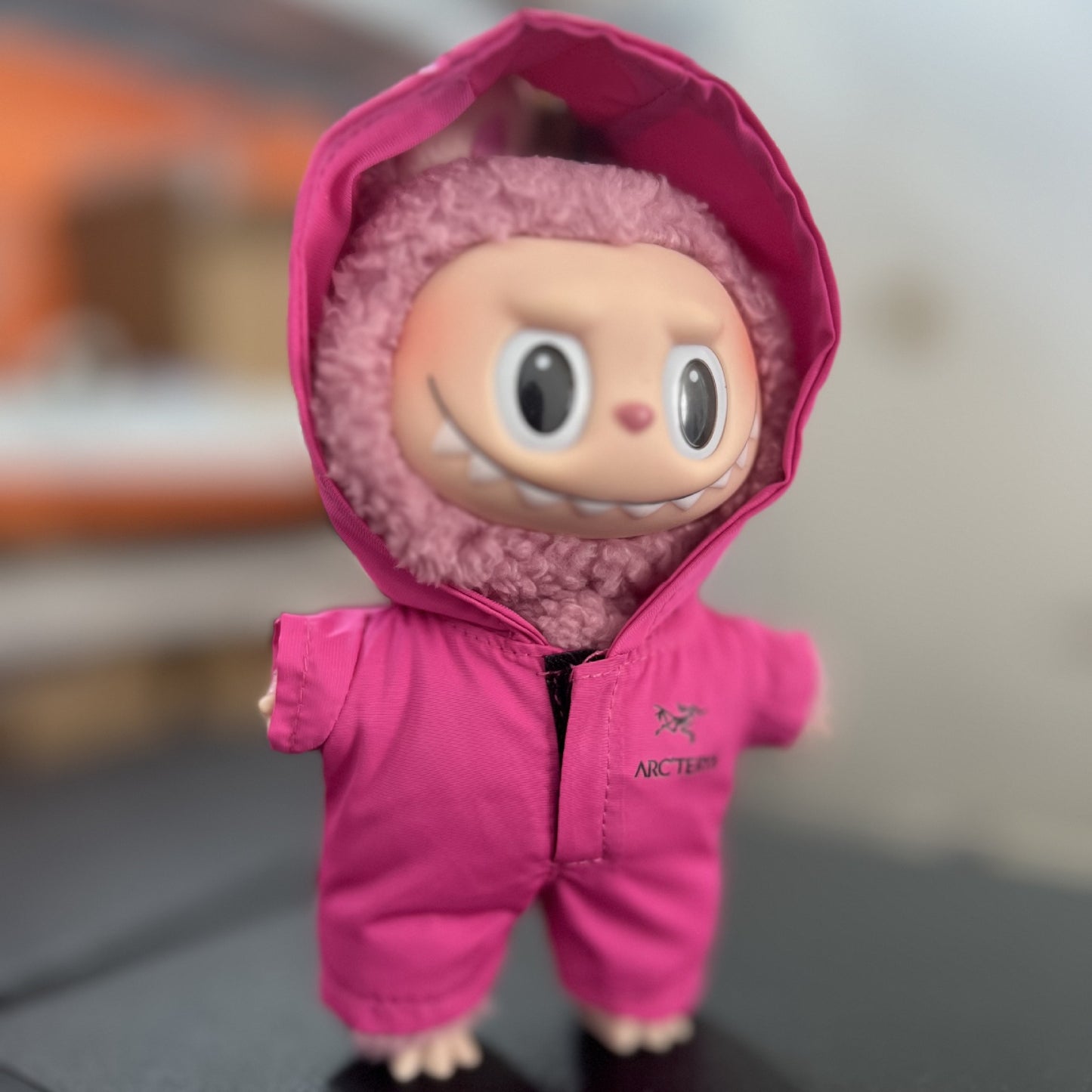 (only-clothes) Labubu Baby Clothes Affordable 17cm Baby Clothes Labubu Dress-Up Clothes Windbreaker Bra Clothes Pendant Set
