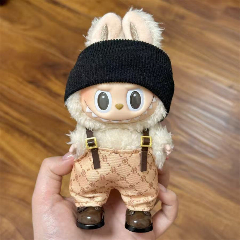 (Only-Clothes) Labubu Pendant Doll Can Wear Doll Clothes Suit 1cm Automobiles Curtain Cloth Second Generation Can Wear Doll Clothes for Clothes
