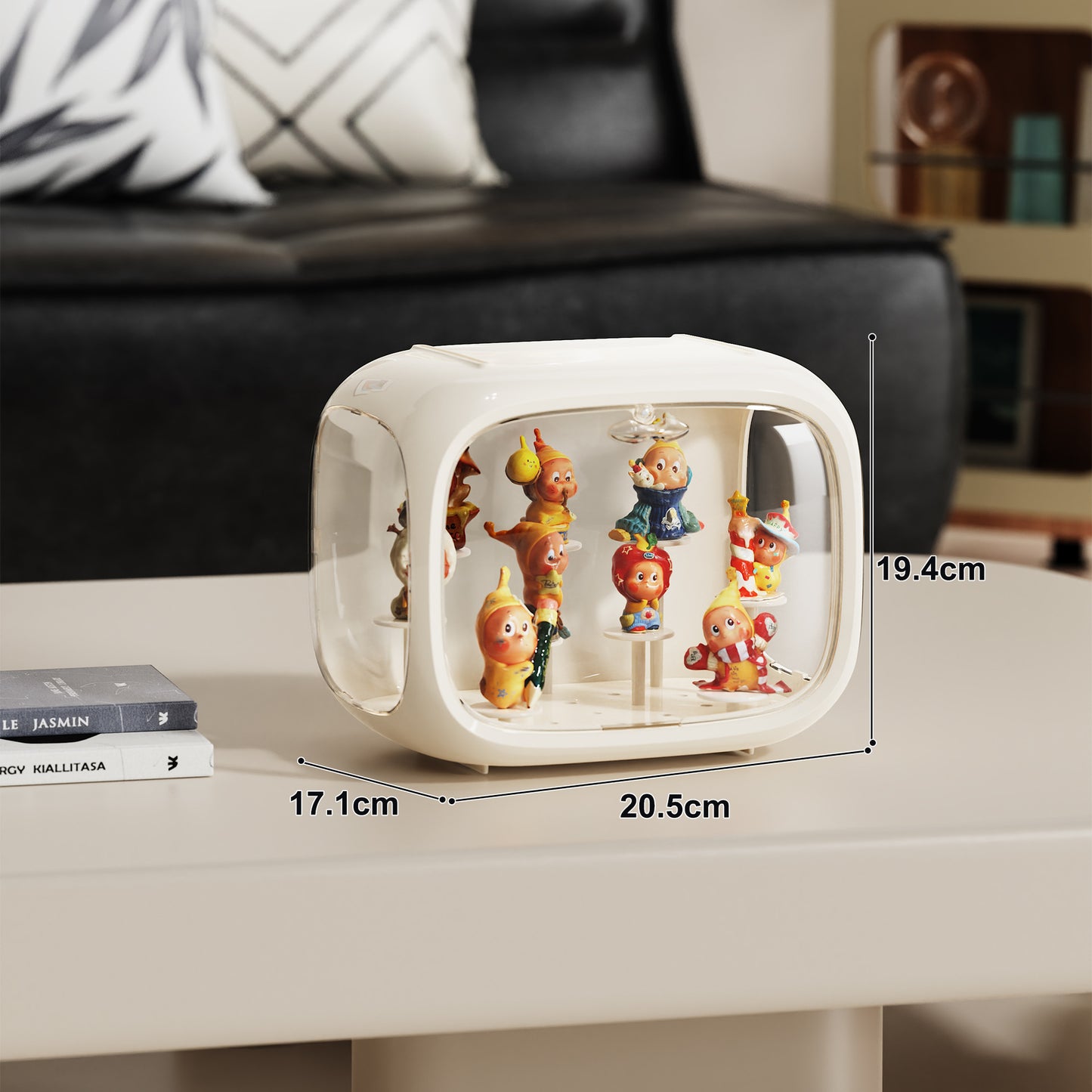 Space Capsule Labubu Blind Box Storage Box Transparent Bubble Mart White Box Display Figurine Display Stand 
