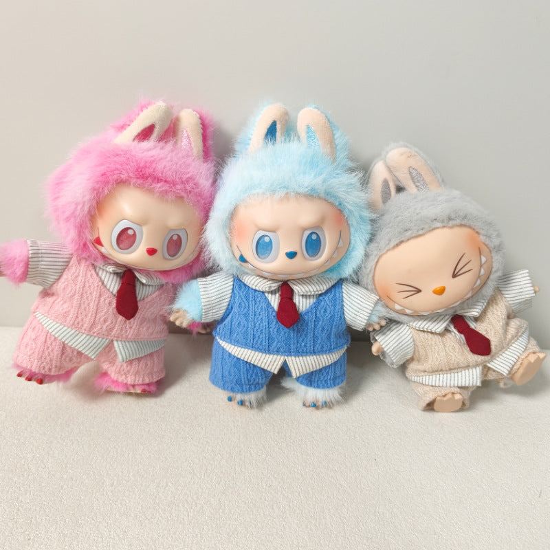 (only-clothes) Labubu Doll Clothes First Generation Second Generation Third Generation Labubu Academy Style Outfit Clothes Blind Box Accessories Replacement Accessories