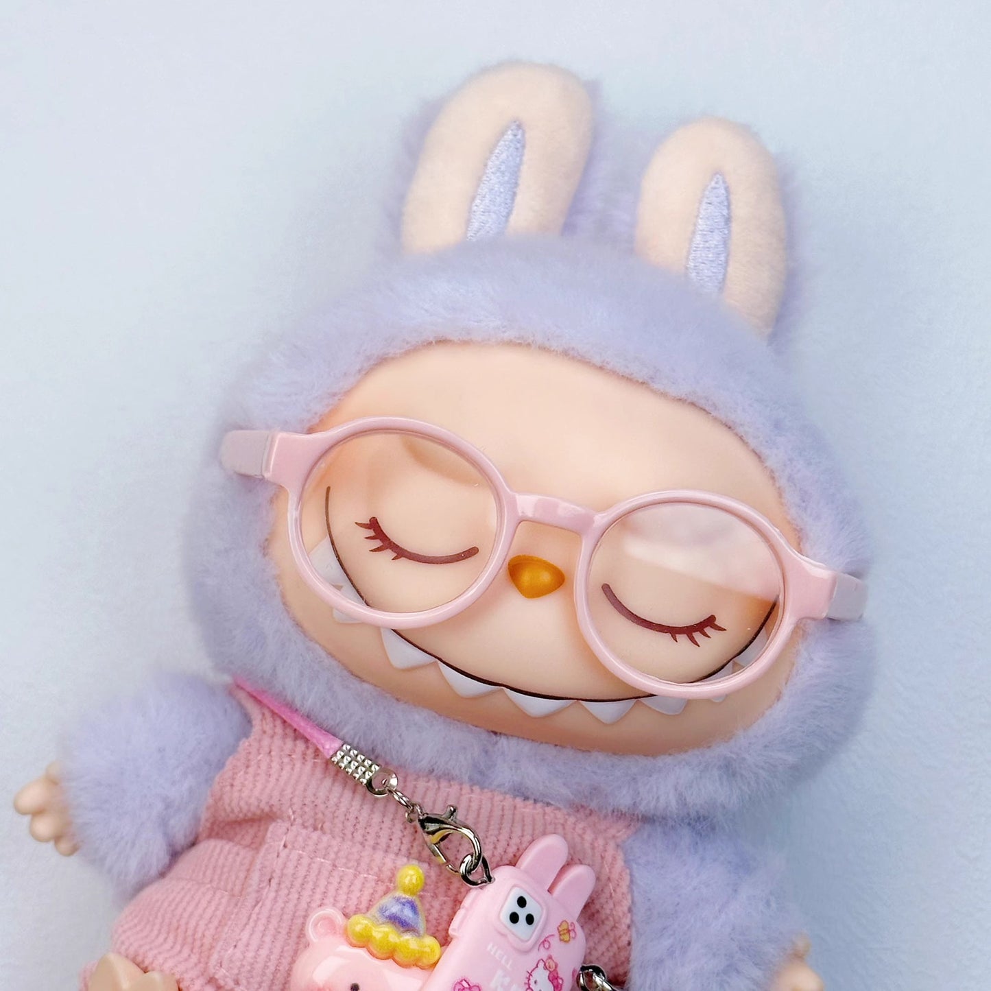 (only-clothes) Manufacturer Supply 6.5CM Glasses Self-Deprecating Bear Glasses Labubu Glasses Cotton Doll Glasses
