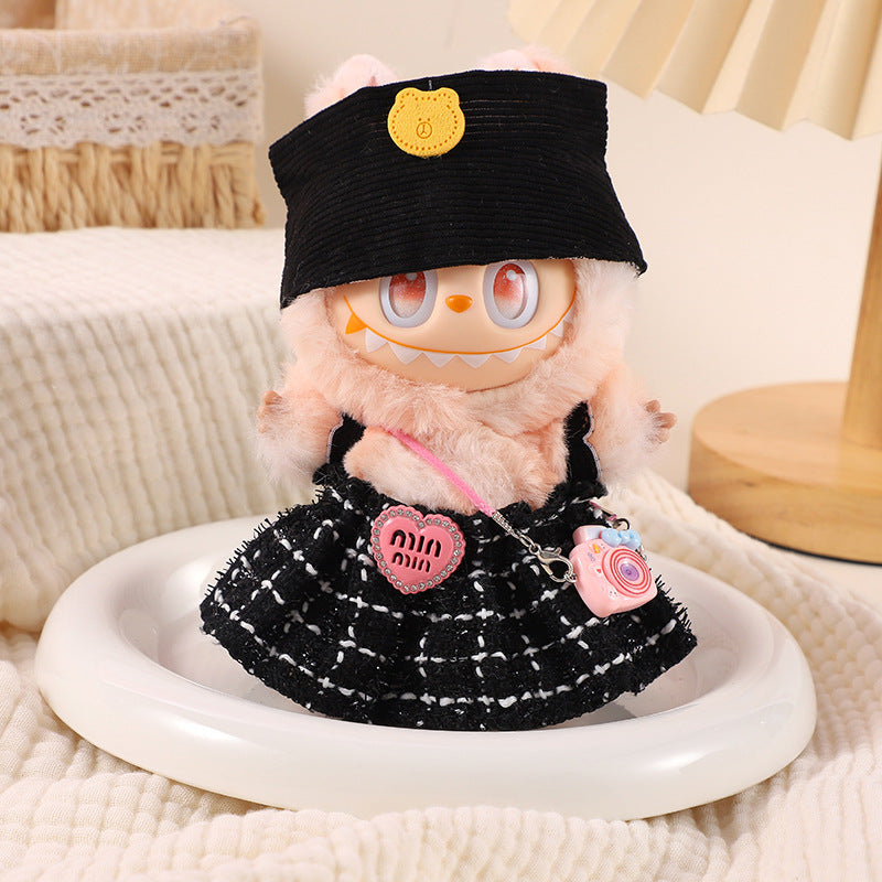 (only-clothes) Labubu Doll Clothes Labubu 17cm Doll Dress-Up Outfits First Second Third Generation Set Cute Doll Toy Clothes