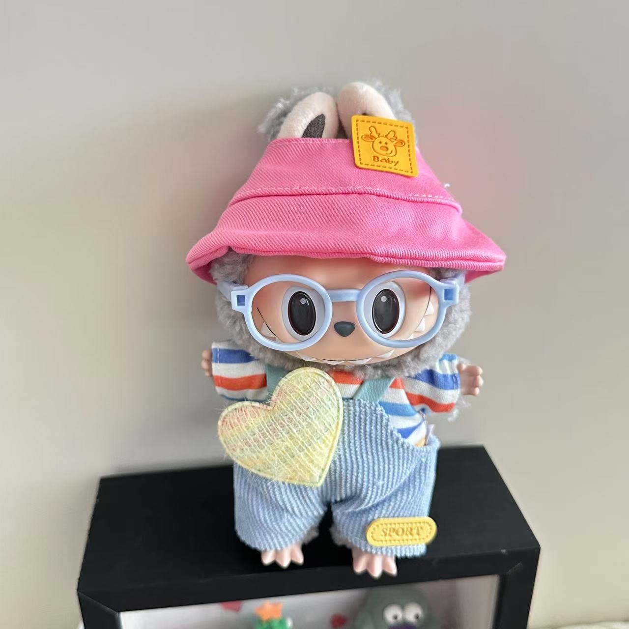 (only-clothes)[Only Clothes] Labubu Clothes First and Second Generation Labubu Plush Toy Doll Overalls Cute Set