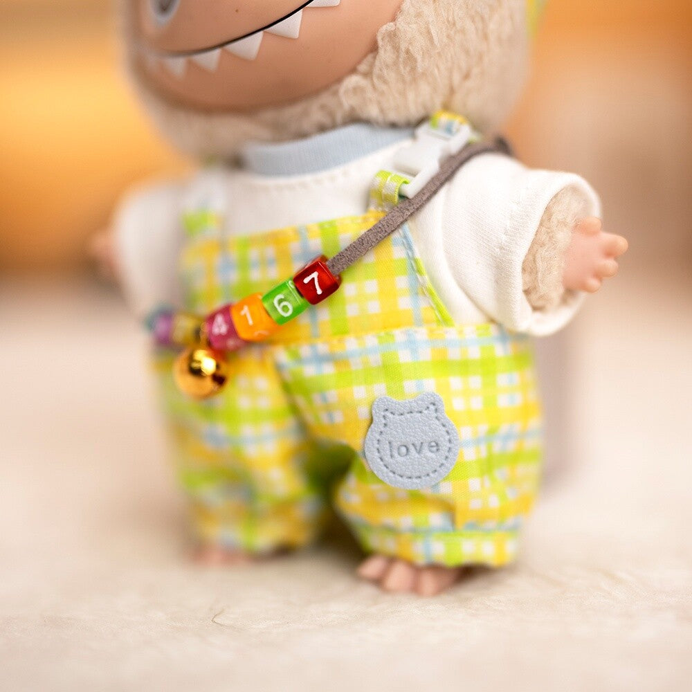 (only-clothes) Labubu Doll Clothes 17cm Labubu Clothes Blind Box Doll Dress Up Set Cute Dress Up British Style Set