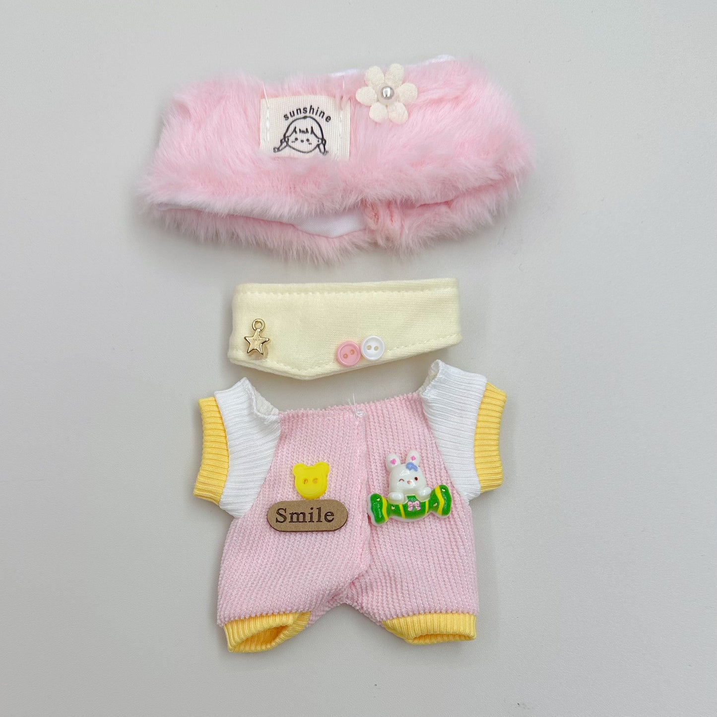 Clothes Only Suitable for 17cm Labubu Vinyl Doll Plush Toys and Other Wearable Outfit Changeable Toys 