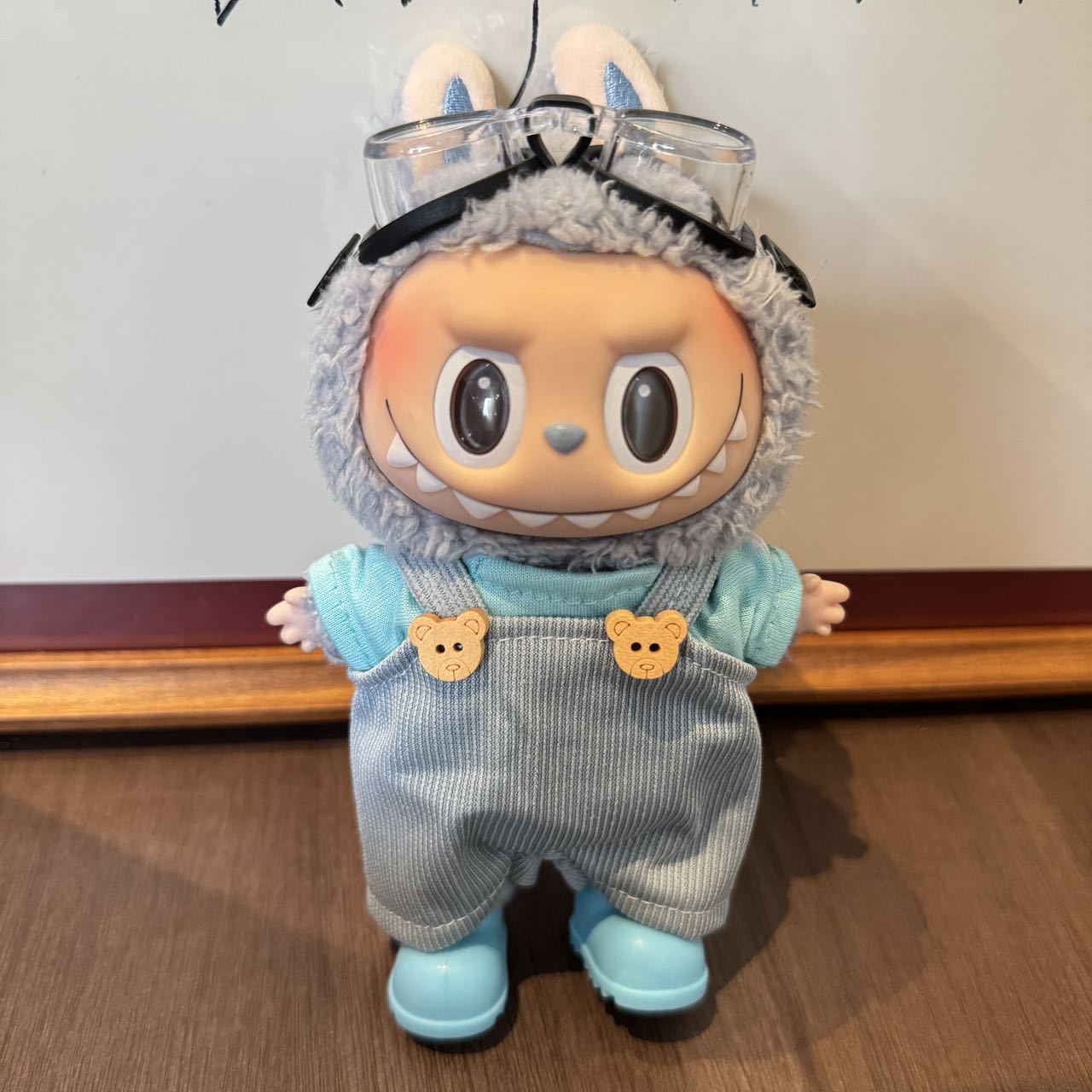 (only-clothes) Only Clothes] Labubu Doll Clothes Accessories Top Overalls Set with Shoes Glasses Labubu Clothes