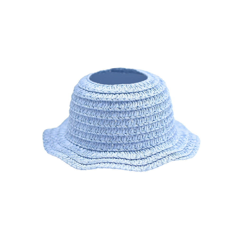 (only-clothes) LABUBU Doll Hat LABUBU Straw Hat First Second Third Generation Blind Box Earless Doll Hat Open Top Sitting Party Hat
