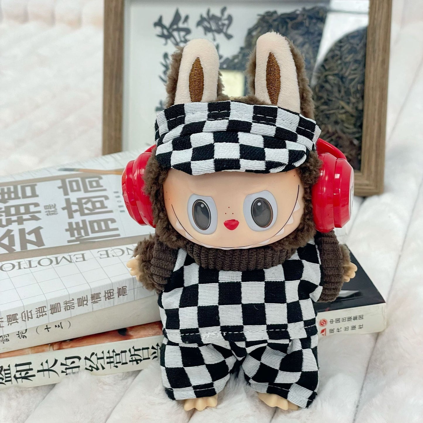 (only-clothes) Labubu Doll Clothes First and Second Generation Labubu Plush Doll Outfit Set Cute Dress-Up Doll Clothing Accessories