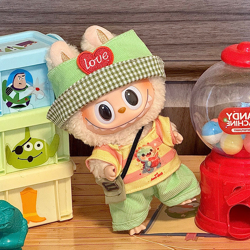 (only-clothes) Suitable for Labubu Sitting Party Baby Clothes First Second Third Generation Labubu Clothing Set Accessories and Peripheral